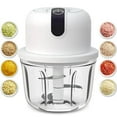 thumbnail image 1 of Picadora eléctrica de ajo LVSENLIN 350 ml, procesador de alimentos inalámbrico, 1 of 7