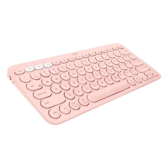 Logitech K380 Multi-Device Bluetooth Keyboard, Rose