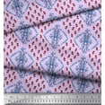 thumbnail image 2 of Soimoi Purple Cotton Duck Fabric Flower Art & Red Berries Fruits Fabric Prints By Yard 42 Inch Wide, 2 of 3