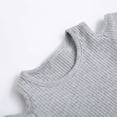 thumbnail image 4 of Timegard Toddler Girls Clothes Baby Cold Shoulder Solid Color Ribbed Comfy Cute Tee Shirts Fashion, 4 of 8