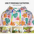 thumbnail image 4 of Salouo Tropical Plants Pattern Hoodie Sweatshirts for Women, Autumn Pullover Hoodie Workout Sweat Women's Long Sleeve Preppy Sweatshirts-Small, 4 of 7