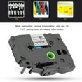 thumbnail image 1 of Label Maker Tape Replacement Compatible for TZe231 PTouch Black On White Laminated Label Tape Label Maker Tape 12mm P Touch Label Tape, 1 of 7