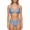 Blue and Sun Moon Star, variant on Women's Bikini Set, 2-Piece Swimsuit（Ribbed Pearl String Sizes S-XL）