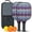 Pioneer Flower Floral, variant on Pickleball Paddles Set,Pioneer Flower Floral Print Pattern Fiberglass Surface Pickleball Racket Set with 2 Indoor Outdoor Pickleball Balls and Pickleball Bag,Pickle-ball Equipment