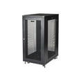 thumbnail image 2 of StarTech.com 19" 24U Server Rack Cabinet - 4-Post Adjustable Depth 2 to 30" Network Equipment Rack Enclosure w/Casters/Cable Management/1U Shelf/Locking Doors and Side Panels (RK2433BKM), 2 of 7