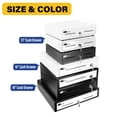 thumbnail image 2 of HK SYSTEMS 13inch Heavy Duty Manual Push-Open Cash Drawer with 4Bill/5Coin, Removable Till, "Stainless Steel Front" with Single Large Media Slot,White, 2 of 7