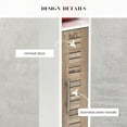 thumbnail image 3 of Toilet Paper Storage Cabinet with Dispenser, Compact Toilet Organizer for Bathroom Storage, Holds Up to 6 Rolls, White and Oak Finish - Stockholm Collection, 3 of 8
