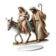 thumbnail image 5 of Adorno acrílico plano 2D, estatua de de Jesús con soporte de Base, decoración del hogar, escultura decorativa de Belén para interior, 5 of 8