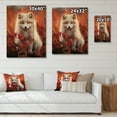 thumbnail image 4 of Designart "Arctic Fox Alaska Encounter" Animals Print on Natural Pine Wood, 4 of 5