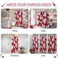 thumbnail image 6 of Valentine's Day Shower Curtain Love Heart Bathroom Curtains with Hooks, Waterproof Fabric Red Romantic Sweet Hearts Bath Shower Curtains Set for Bathroom Bathtubs Valentines Decor 72x72 Inch, 6 of 9