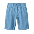 thumbnail image 5 of Mens Corduroy Shorts Casual Summer Beach Shorts for Men with Pockets Sky Blue 3XL, 5 of 5