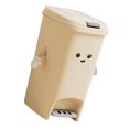 thumbnail image 5 of Creamy Home Trash Bin with Hand and Foot Pedal, Large Capacity for Waste Management Waste Bin, 5 of 9