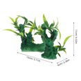 thumbnail image 2 of BRIGHTFUFU Plateau à Sushi Ornement Aquarium Plante Décor Résine Verte 1Pcs, 2 of 6