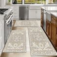 thumbnail image 6 of Kitchen Rugs Sets of 3 Non Slip Washable Kitchen Mats for Floor, Waterproof Kitchen Runner Rug, Floor Mat Carpet for Entryway, Laundry, Sink, Hallway, Bathroom, 6 of 10