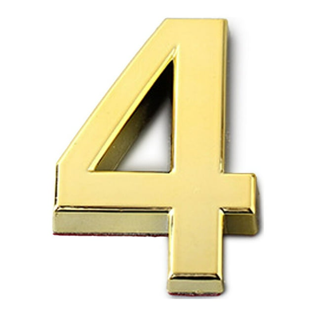 maskred House Numbers for Outside Simple Style Numerical Signs Sign Exquisite Number Mark Accessories Number Mark Marking Accessory Number 4 1 Pc