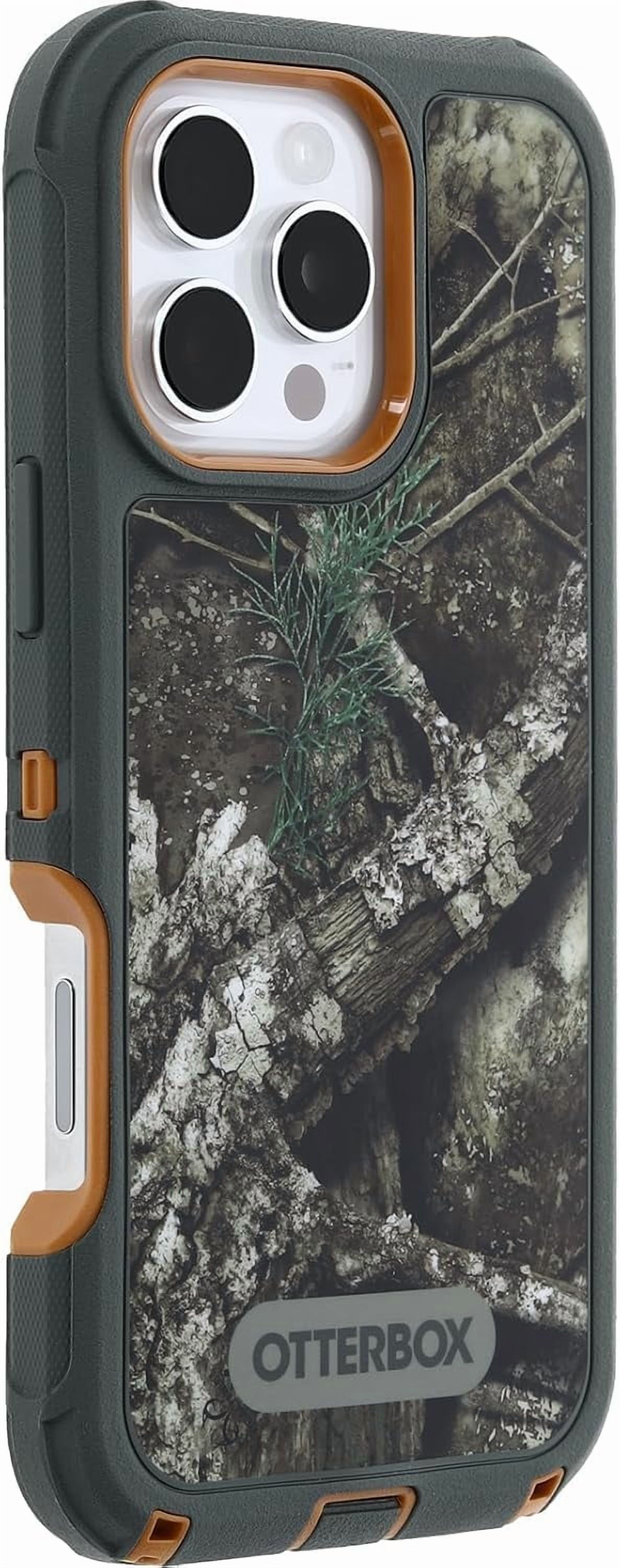 OtterBox iPhone 16 Pro Max (Only) - Defender Series MagSafe Case - Realtree APX (Camo) - Holster Clip Included - Built-in Magnets - Screenless - Rugged & Durable - with Port Protection - Non-Retail