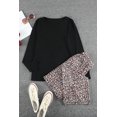 thumbnail image 2 of POGLIP Women's Long Sleeve Top and Leopard Print Pants Lounge Set, 2 of 6