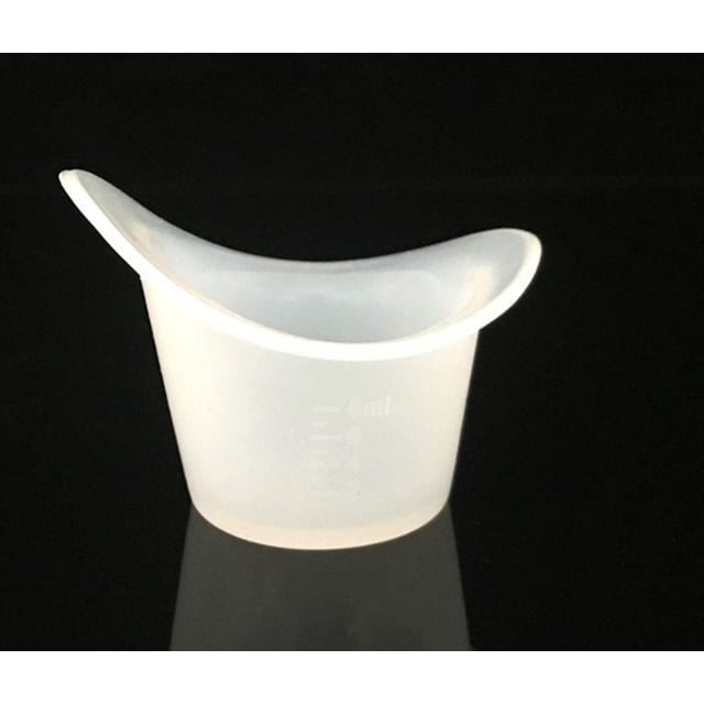 Vaso de silicona para lavado de ojos WOIWO, 5 unidades con calibración, 8 ml