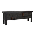thumbnail image 3 of Pemberly Row 11-Drawer Reclaimed Pine Wood Console Table in Black, 3 of 7