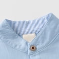 thumbnail image 5 of UngA Toddler Boy Short Sleeve Shirt Kids Button Up Collared Dress Fashion Shirts for School (Blue,3-4 Years), 5 of 7