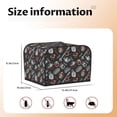 thumbnail image 5 of Gaeub Japanese Sushi Hashi Print 4 Slice Toaster Cover,Bread Machine Cover,Dustproof Fingerprint Protectors and Greasy Protection Anti-sputtering, 5 of 7