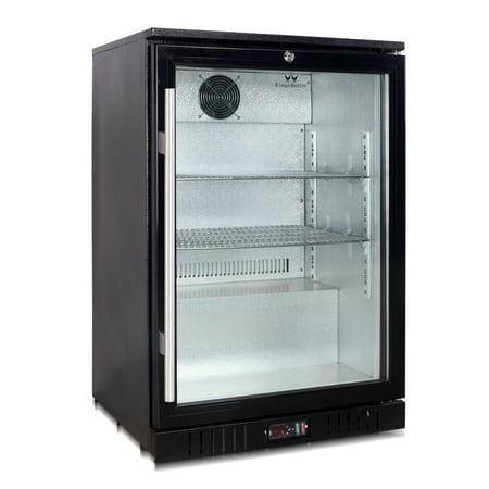 Kingsbottle 160-Can Black Beverage Fridge
