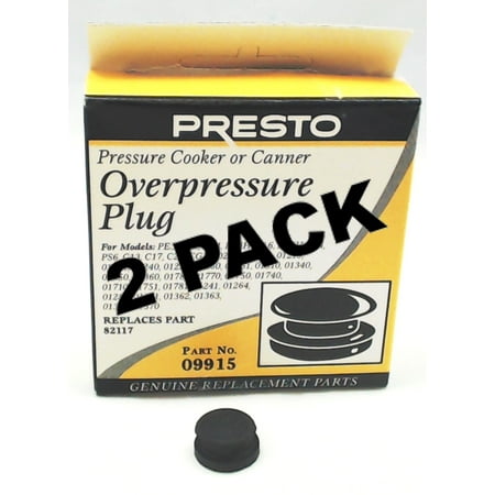 

2 Pk Presto Pressure Cooker Overpressure Plug 09915