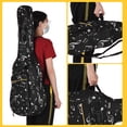 thumbnail image 3 of 41 Inch Guitar Backpack Oxford Cloth Guitar Bag Adjustable Shoulder Strap Guitar Case with Cotton Padded Shoulder for Folk and Classical Guitars, 3 of 7