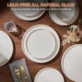 thumbnail image 2 of Vesteel 18 Pieces Dinnerware Set, Ceramic Plates and Bowls Set for 6, Handcrafted Speckled Stoneware Dishes Set for Home, Microwave and Dishwasher Safe - Speckled White, 2 of 11