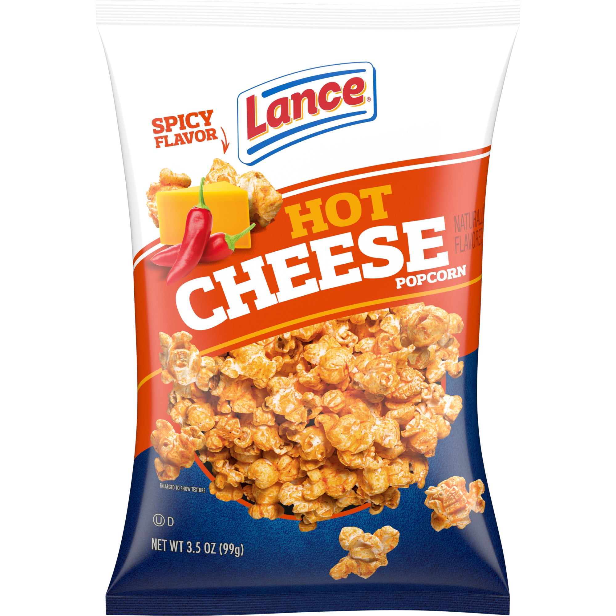 Lance Hot Cheese Popcorn, 3.5 oz Bag