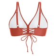 thumbnail image 6 of WERYOUNG Women Back Stainless Steel Hooks Swimwear Tops Underwire Full Coverage Bikini Tops Push Up Swim Crop Tops Tie Back Bathing Suit Tops Summer Brazilian Vacation Beachwear Relaxed Fit Red XXL, 6 of 8