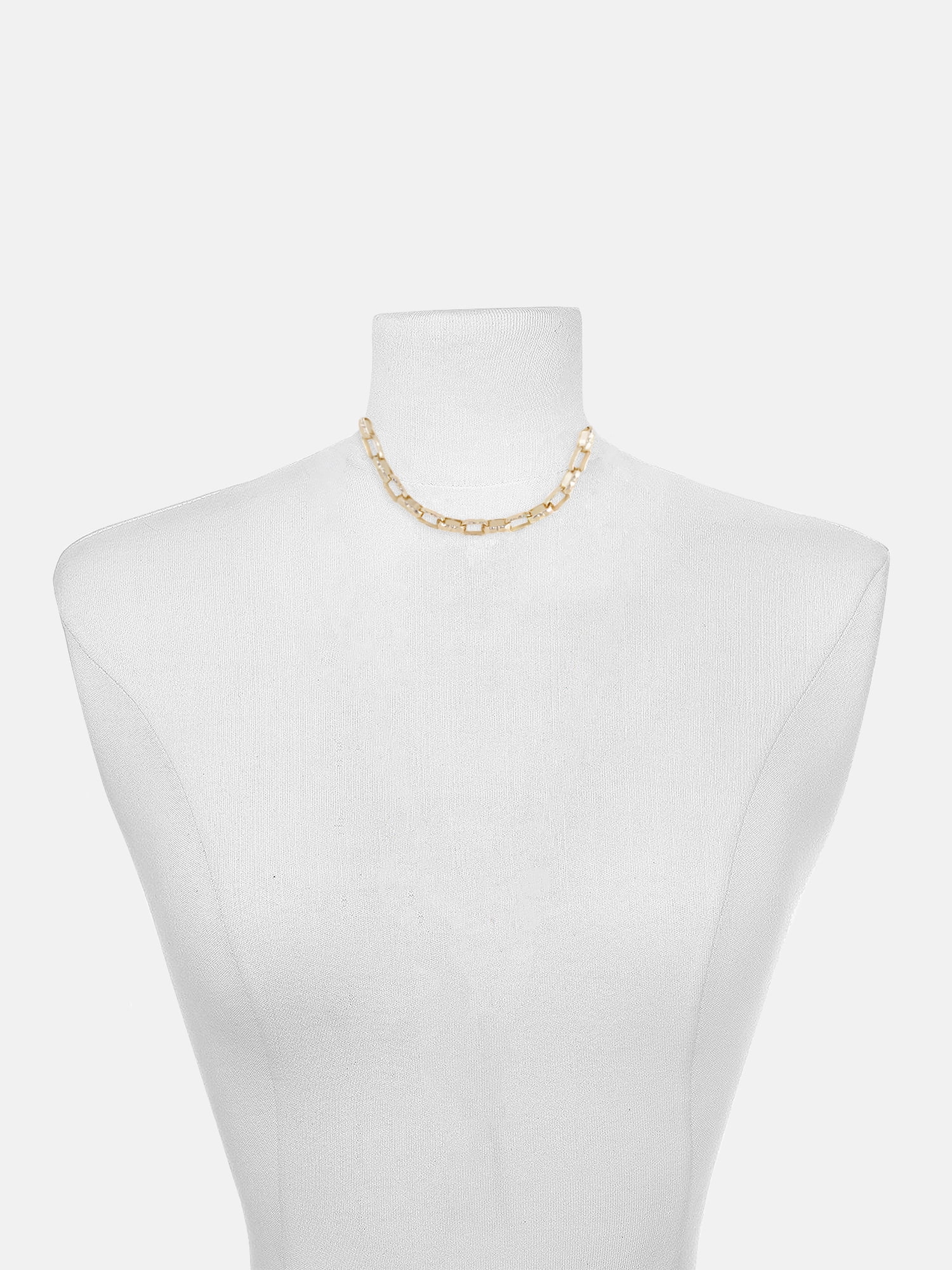 Scenario Women's Gold-Tone Chunky Twist Chain Necklace