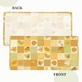 thumbnail image 4 of YFYANG 5FT Rectangular Table Cloth, Waterproof Polyester Orange Autumn Plaid Table Cover, Indoor Outdoor Decorative Tablecloths with Elastic Edge, 4 of 8