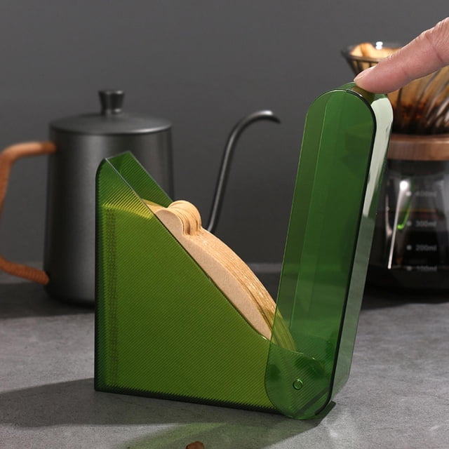 Cono de almacenamiento de papel de café BLESIY Soporte para filtros de café A con papel filtro
