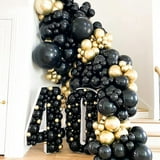 Black Balloons 110 Pcs Black Balloon Garland Kit Different Sizes 5 10 ...