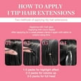 thumbnail image 5 of Tip Hair Extensions Real Human Hair, 16inch 50g 100S, Cold Fusion I Tip Hair Extensions, Invisible Remy Hair Extensions, 5 of 8