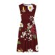 thumbnail image 4 of Vestido Largo de Manga Larga para Mujeres Casual sin Posicionamiento Impreso sin Mangas Suelto con Cuello Redondo Y Bolsillos, Vestido de Poliéster Elástico Suave para Uso Diario, 4 of 7