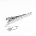 thumbnail image 3 of ZLight Stainless Metal Mens Simple Silver Tone Necktie Tie Bar Clasp Clip Clamp Pin No.01 1Set, 3 of 5