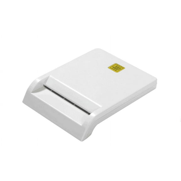 CAC Card Reader Military, CAC Reader, Smart Card Reader DOD Military USB Common Access CAC, Compatible with Windows, Mac OS and Linux, Plug N Play, Compatible with Smart Chip Cards , White