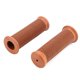 thumbnail image 1 of 2Pcs 22mm Universal Vintage Motorcycle Handlebar Grips Throttle Handle Bar Ends (Red Brown), 1 of 4