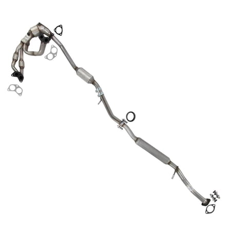 Northeastern Exhaust Manifold & Catalytic Resonator Pipe Fits 2006-2008 Subaru Forester 2.5L & 2006-2007 Subaru Impreza 2.5L - Direct Fit EPA-Approved | Stainless Steel System Kit