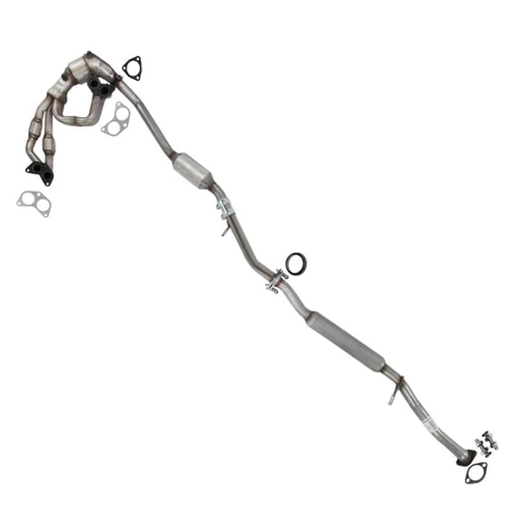 Northeastern Exhaust Manifold & Catalytic Resonator Pipe Fits 2006-2008 Subaru Forester 2.5L & 2006-2007 Subaru Impreza 2.5L - Direct Fit EPA-Approved | Stainless Steel System Kit