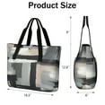 thumbnail image 3 of Tote Bag for Women - Black and Grey Abstract Art Artwork Shoulder Bag - Large Utility Work Duffle Bag with Zipper Handbag for Travel, Work, Sprots, 3 of 5