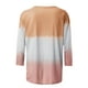 thumbnail image 5 of Camisas Para Mujer Camiseta Estampada de Moda Blusa de Manga 3/4 de Longitud Media Cuello Redondo Tops Casuales Odeerbi ODB123652, 5 of 5