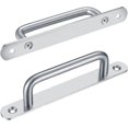thumbnail image 2 of Sliding Barn Door Handle, Sliding Door Handle Pull with Stainless Steel Plate for Barn Doors Cabinet Closet2 Pieces, 2 of 5