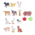 thumbnail image 3 of Juego de figuras de animales de granja Sunnimix 12 piezas Estilo B PVC, 3 of 8