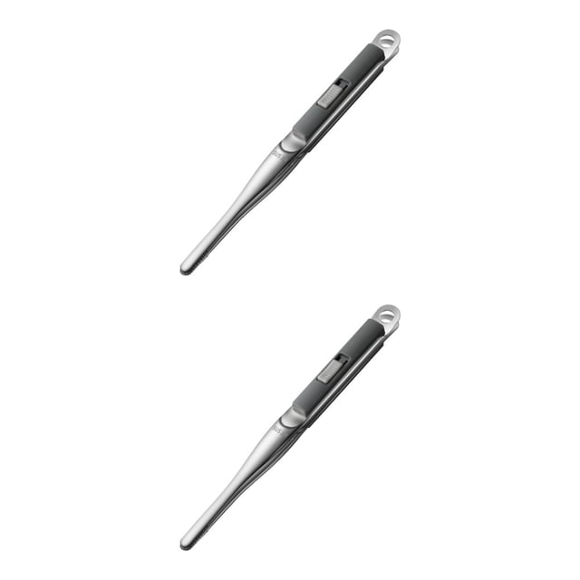 Advancent Pinza para alimentos, pinza para postres, pinzas para barbacoa, diente de sierra dentado, utensilio para servir, espátula para fritos, Type1 NO1