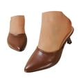 thumbnail image 3 of YLYL Womens Pumps Kitten Heel Closed Pointed Toe Slip on Fashion Party Event Prom Office Dress Shoes, 3 of 9