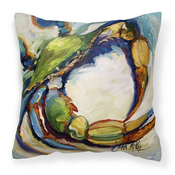 Crab Painting Fabric Decorative Pillow