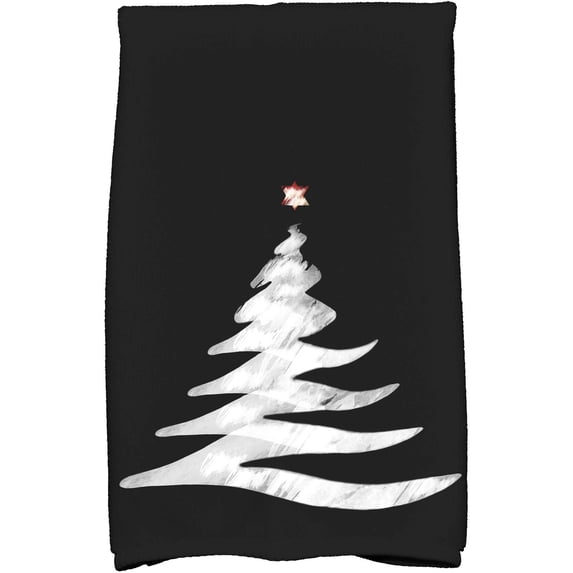 Simply Daisy 18" x 30" Wishing Tree Holiday Geometric Print Kitchen Towel